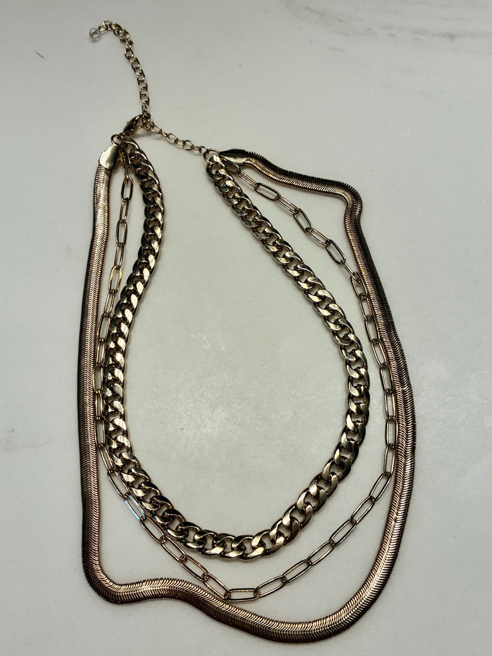House of Harlow 1960 Layered Gold Multi-Chain Necklace